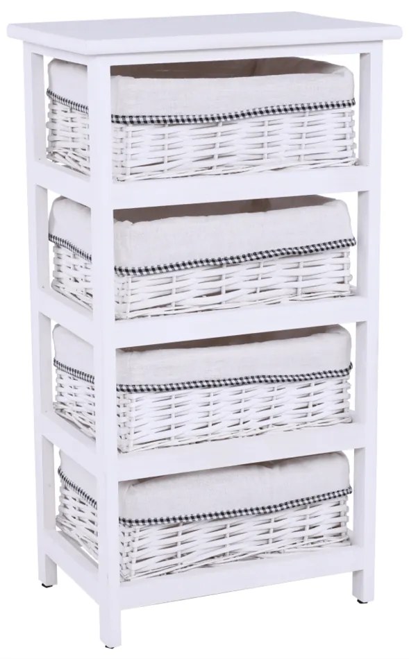 Tempo Kondela Komoda Ruby biela, 73 cm