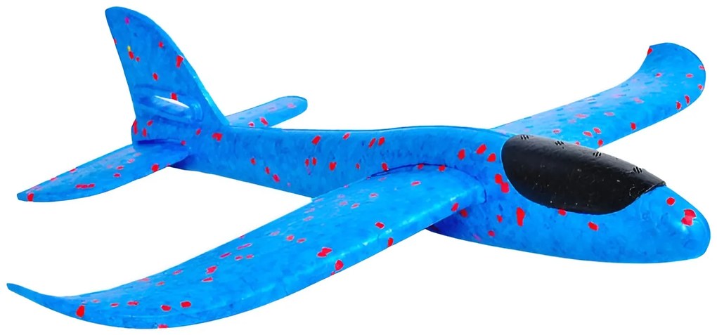 Kruzzel 9137 Penové Hádzacie Lietadlo 37cm modré
