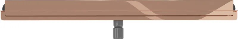 Mexen Flat Wall, sprchový žľab na stenu 2v1, 100 cm, ružové zlato, 1630100