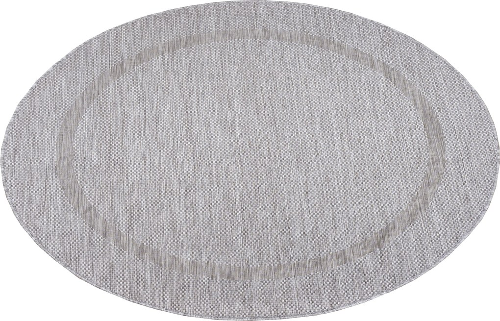 Ayyildiz, Kusový koberec Relax 4311 Silver kruh, 120x120 (priemer) kruh, šedá, chodba / predsieň