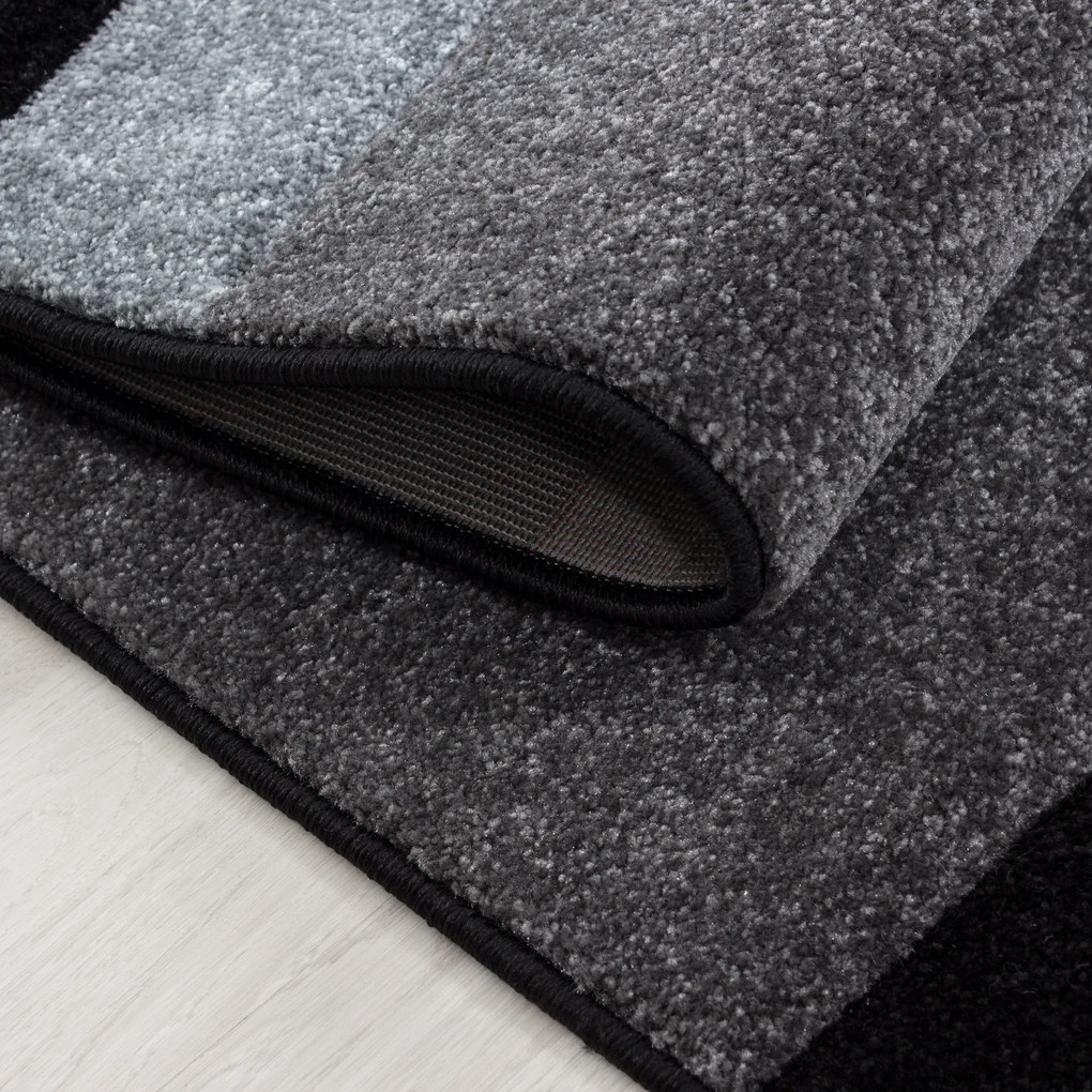 Ayyildiz, Kusový koberec Hawaii 1310 grey, 80x150, čierna, kancelária