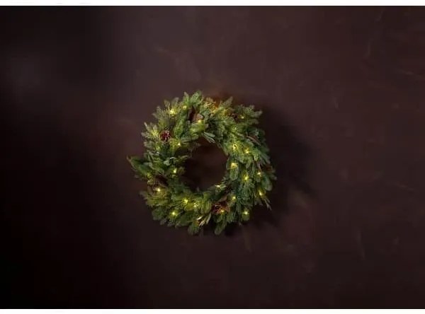 STAR TRADING Svietiaci vianočný veniec Mixi Ø 60 cm