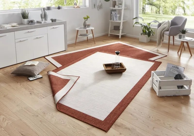 NORTHRUGS - Hanse Home koberce Kusový koberec Twin-Wendeteppiche 103106 creme terra – na von aj na doma - 160x230 cm