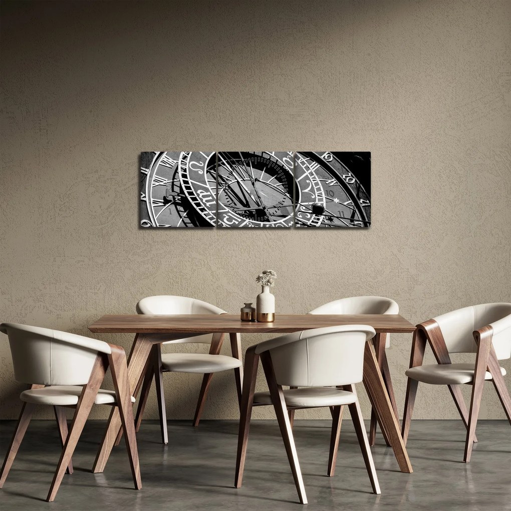 Obraz - Astronomické hodiny, Praha, Česká Republika (s hodinami) (90x30 cm)