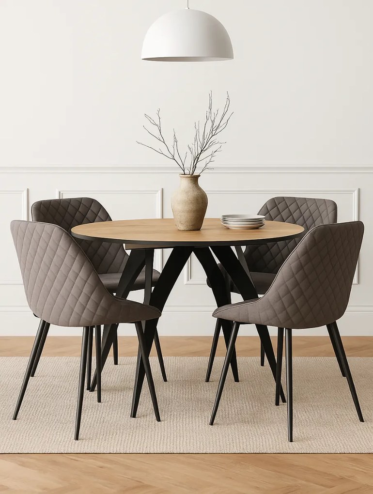 OKRÚHLY JEDÁLENSKÝ ROZKLADACÍ STÔL SIMONE 120 / 220 cm