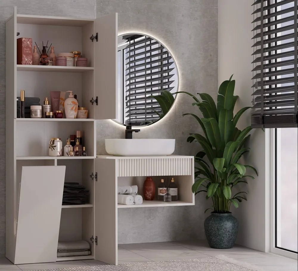 Kúpeľňová skrinka NEL VII kašmír