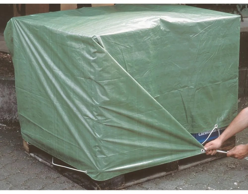 Strieborná vodeodolná krycia plachta 4m x 5m