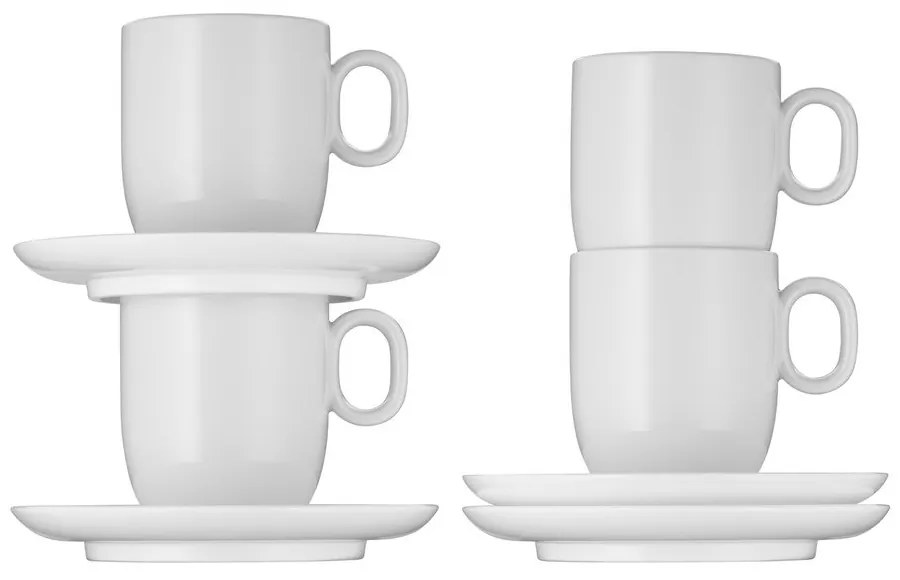 Biele porcelánové šálky v súprave 2 ks na cappuccino 170 ml Barista – WMF
