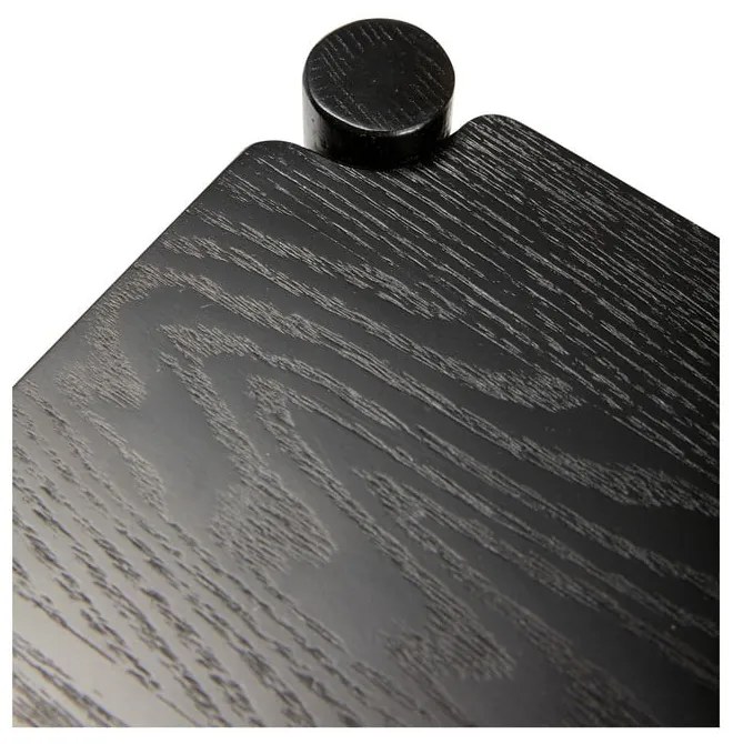 Servírovací stolík na kolieskach z dubového dreva 40x40 cm Norm – Hübsch