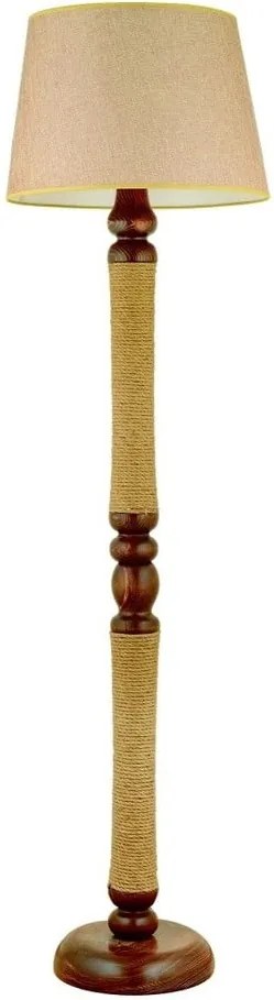 Stojacia lampa z hrabového dreva Halatlı
