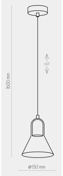 Luster na lanku VICHY 1xGU10/10W/230V