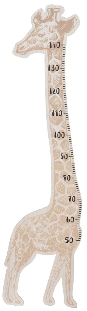 Detská drevená dekorácia na stenu Giraffe 36x140 cm
