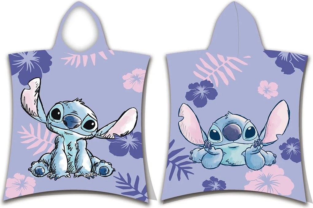 Jerry Fabrics Detské pončo 50x115 cm - Lilo and Stitch