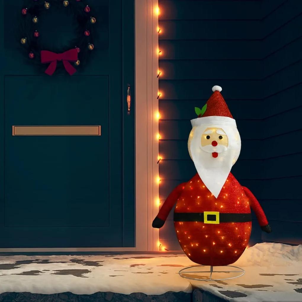Vianočná ozdoba figúrka Santa Claus LED luxusná látka 120 cm 328499