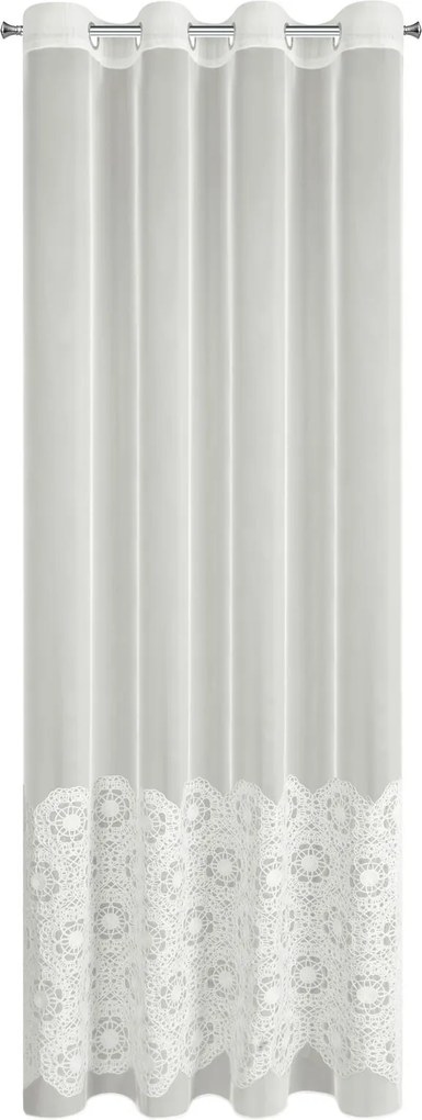 ZÁCLONA NA KRÚŽKOCH LIZA 140X250 CM PRIRODNÁ