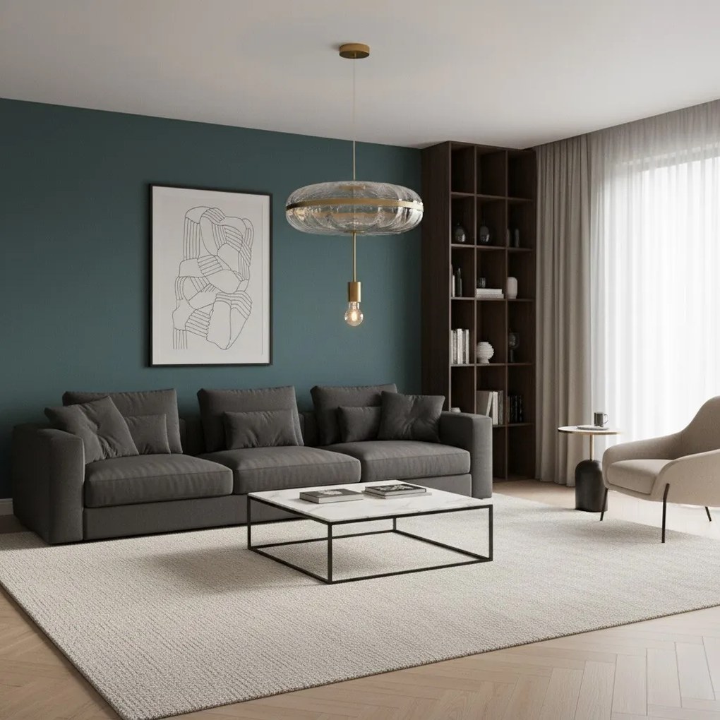 Stropné svietidlo Wisa zlaté