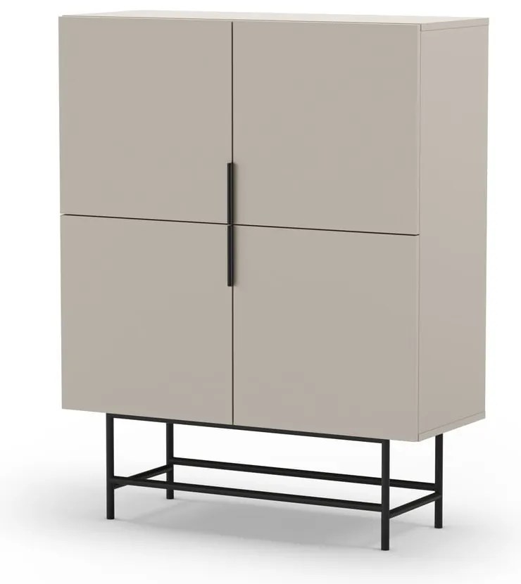 Krémová skrinka 100x128 cm Eldia – Marckeric