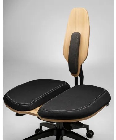 NESEDA Standard pracovná stolička Čierna