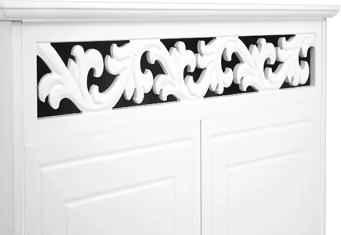 Komoda JERSEY, 76 x 65 x 35 cm, biela Casaria