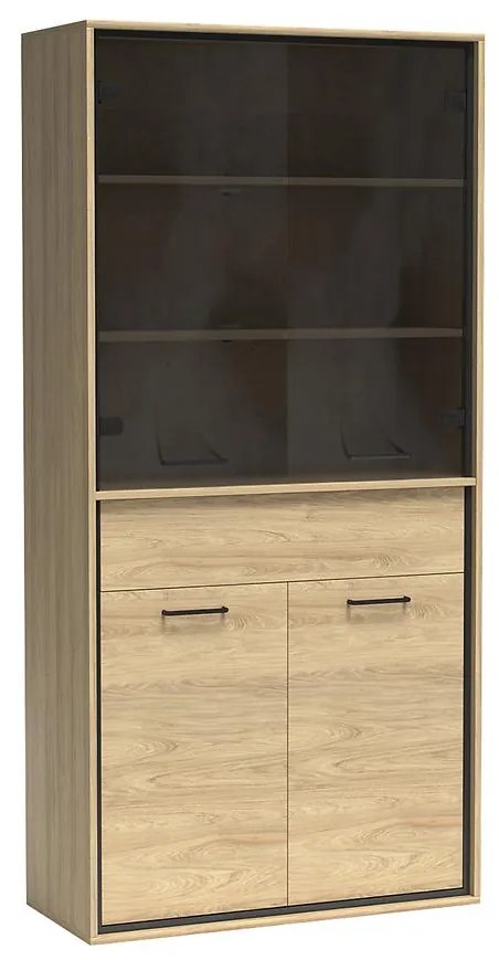 Vitrína M3 Mediolan Natural Hikora