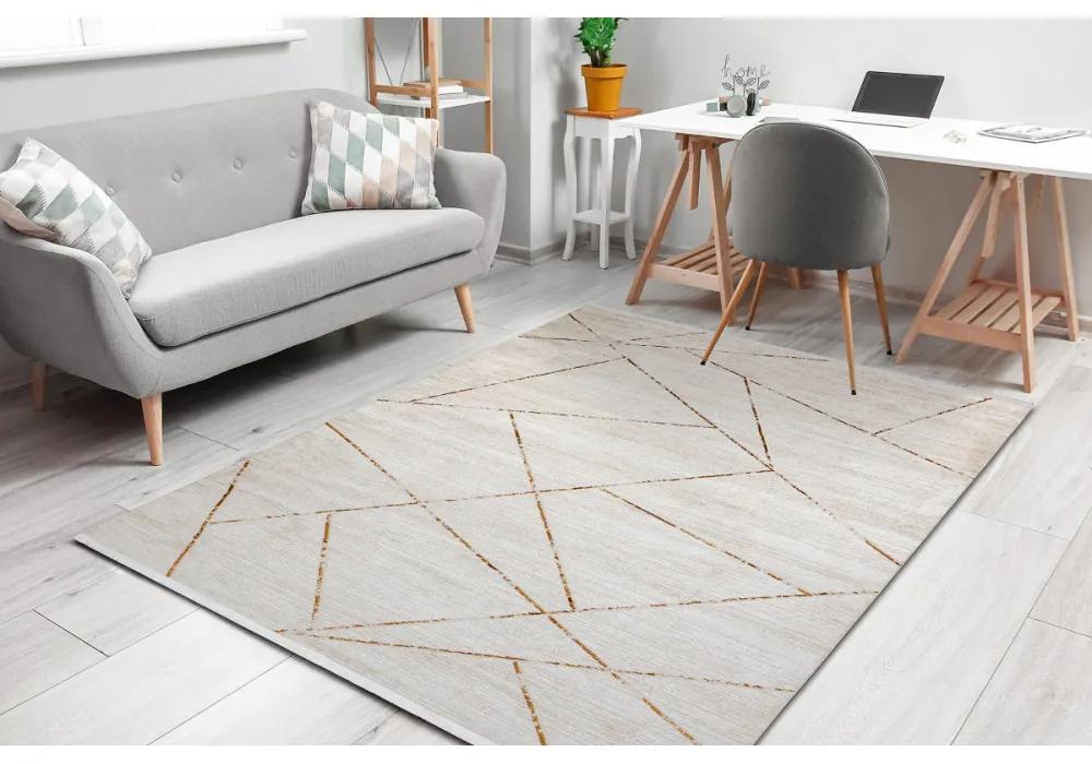Kusový koberec Monira zlatokrémový 140x190cm