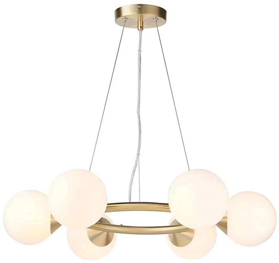 Endon 106390 - Luster na lanku OTIS 6xG9/3W/230V zlatý