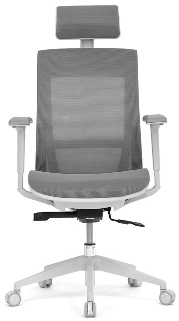 Autronic BONTEC Kancelárska stolička, synchrónny mechanizmus, šedá sieťovina, KA-W004 GREY Farba: Šedá