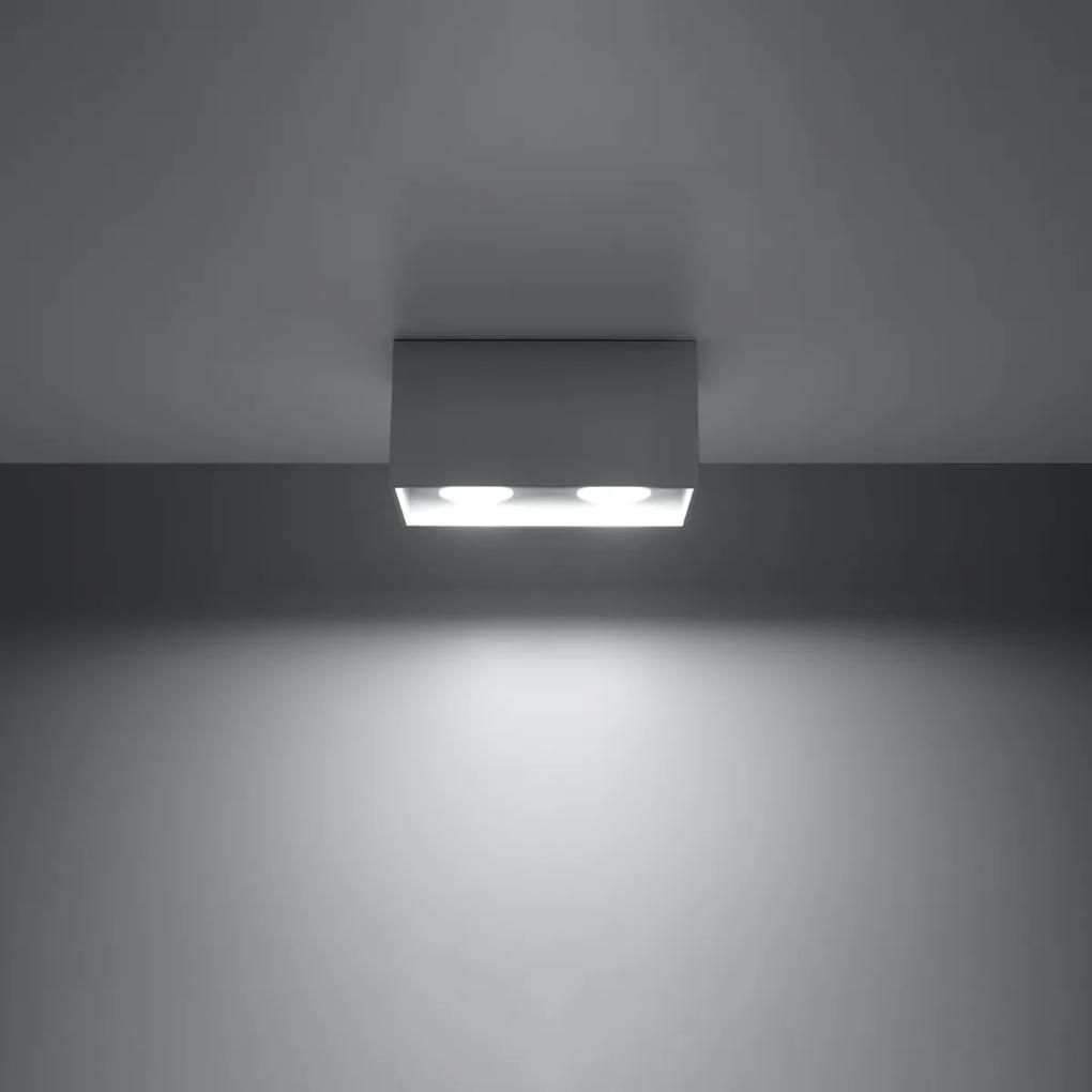 Sollux Lighting Stropné svietidlo QUAD sivé