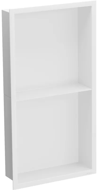 Mexen X-Wall-R, polička na zapustenie na obklad s golierom 60 x 30 cm, biela, 1920603010S