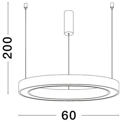 LED luster Sting 60 biele
