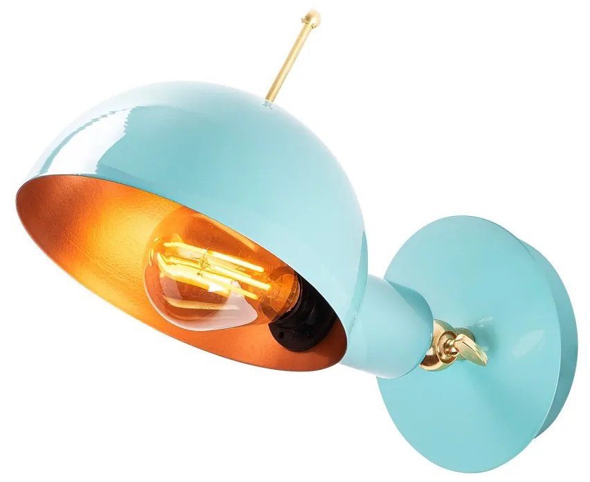 Nástenné svietidlo Sivani II tyrkysové