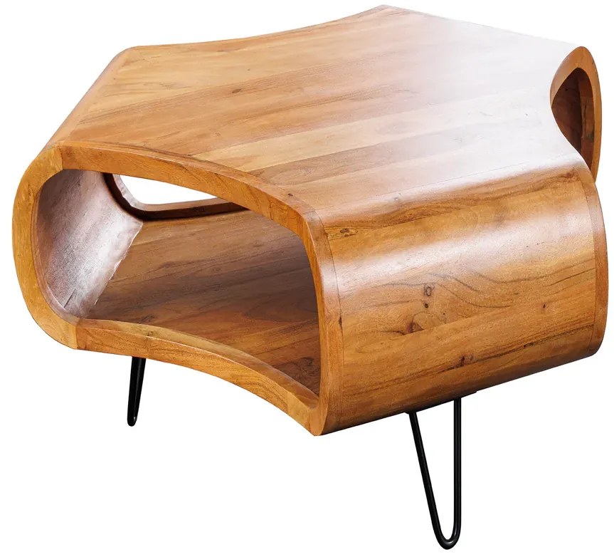 Konferenčný stolík ORGANIC LIVING 70 cm akáciové drevo