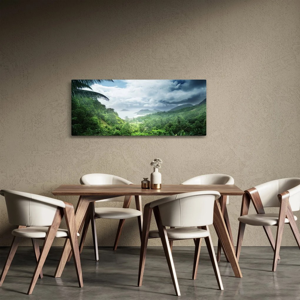 Obraz - Seychelská jungle (120x50 cm)