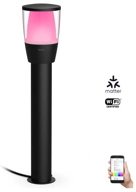 WiZ WiZ-LED RGBW Stmievateľná vonkajšia lampa ELPAS LED/3,6W/12V 2700-5000K IP65 Wi-Fi WI0133