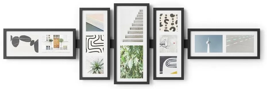 Fotorámeček na zeď Umbra SHUFFLE černý