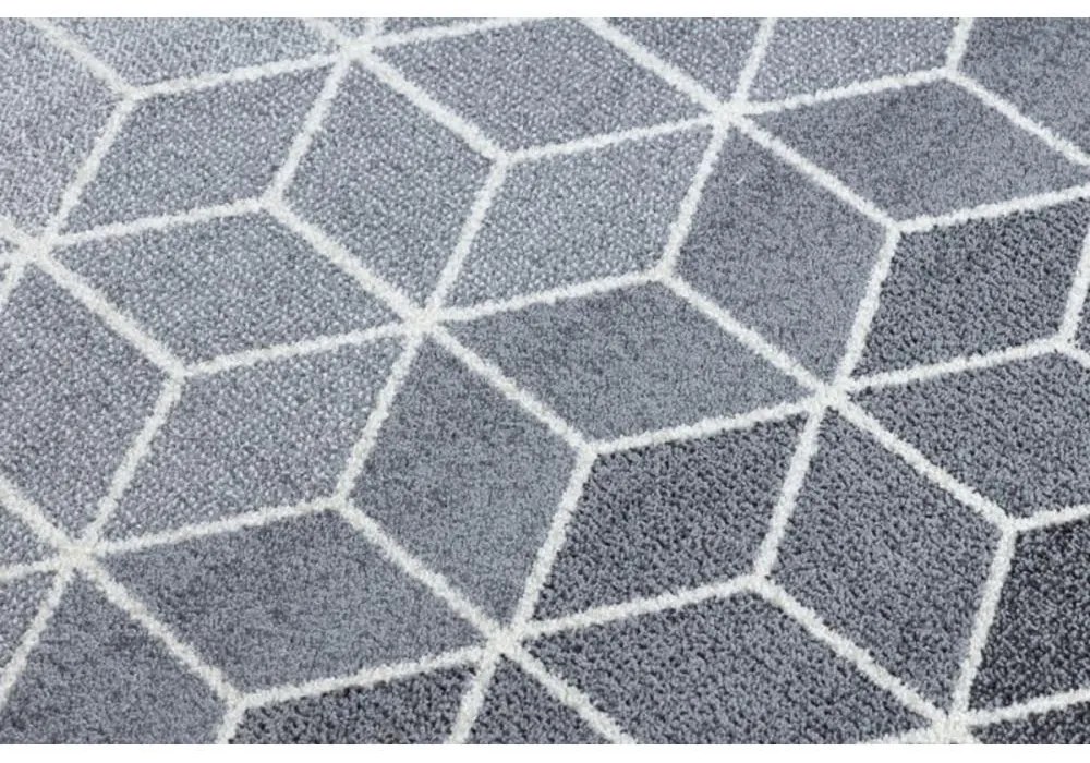 Kusový koberec Kocky šedý 160x220cm