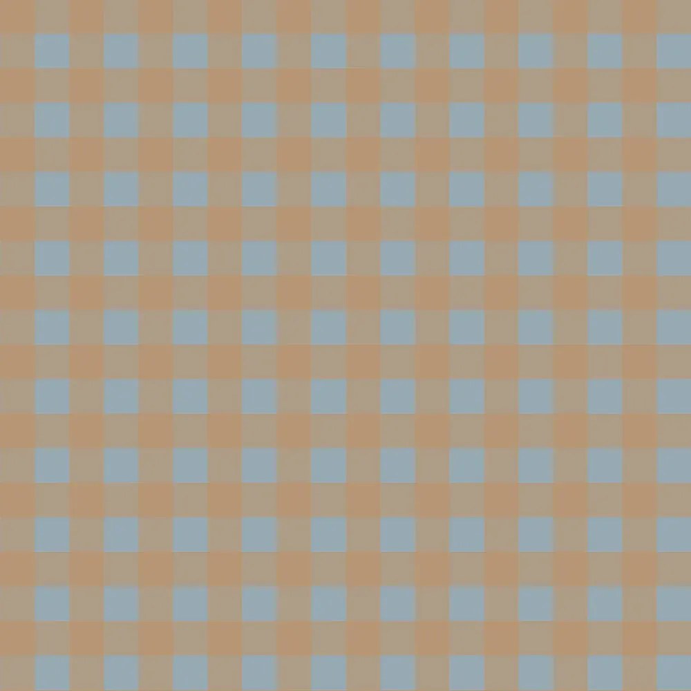 Tapeta klasická mriežková hnedo modrá 280×50 cm