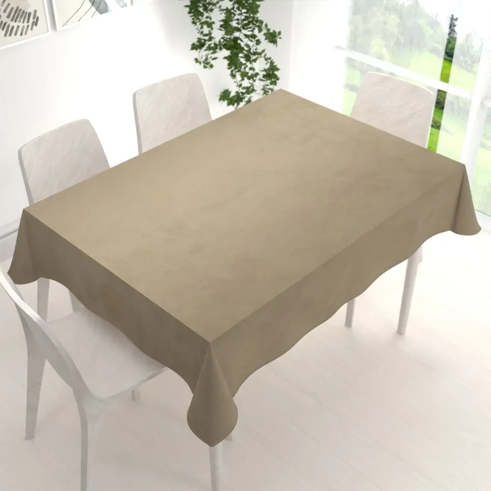 Biante Zamatový obdĺžnikový obrus Velvet Premium SVP-026 Kávovo béžový 80x120 cm