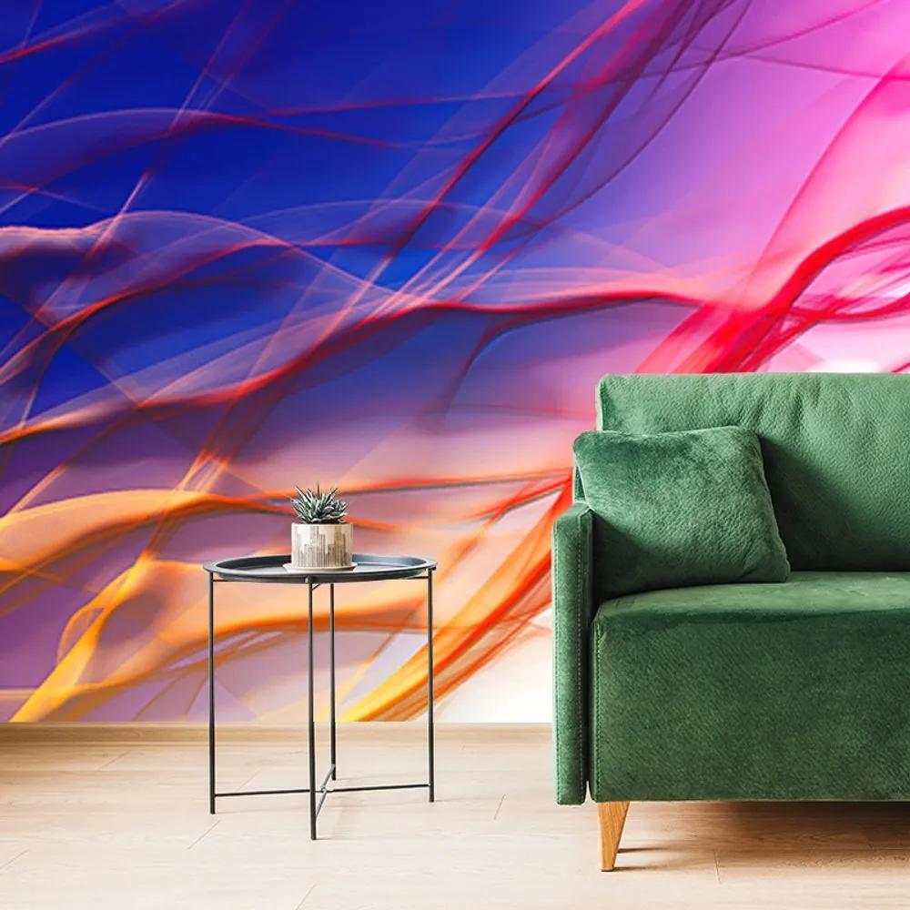 Tapeta abstraktné vlnky plné farieb - 225x150