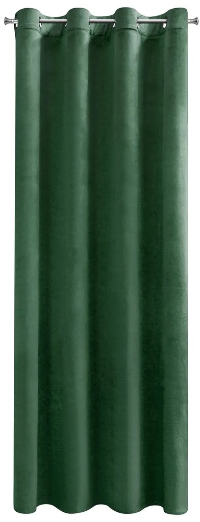 ZATEMŇOVACÍ ZÁVES NA KRÚŽKOCH DARLA SADA 2KS 140X250 CM TMAVOZELENÁ