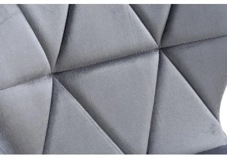 Jedálenská stolička MURET zamatová, grafitová