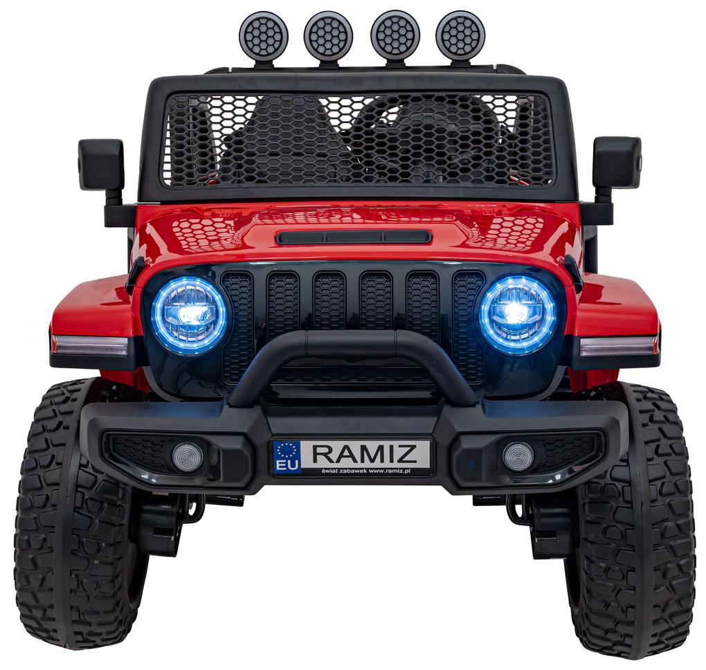 RAMIZ Elektrická autíčko OFF-ROAD 3.0 - červené - 4x35W- BATÉRIA - 12V14Ah - 2024