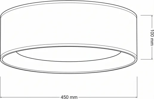 Brilagi-LED Stmievateľné svietidlo VELVET SM. 24W/230V 3000-6000K priemer 45 cm biela/kvetinový vzor WT+DO