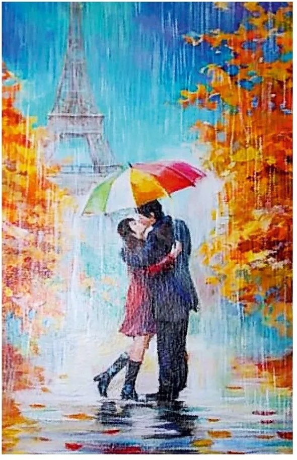 Obraz na plátne Rainy Paris, 70 x 45 cm