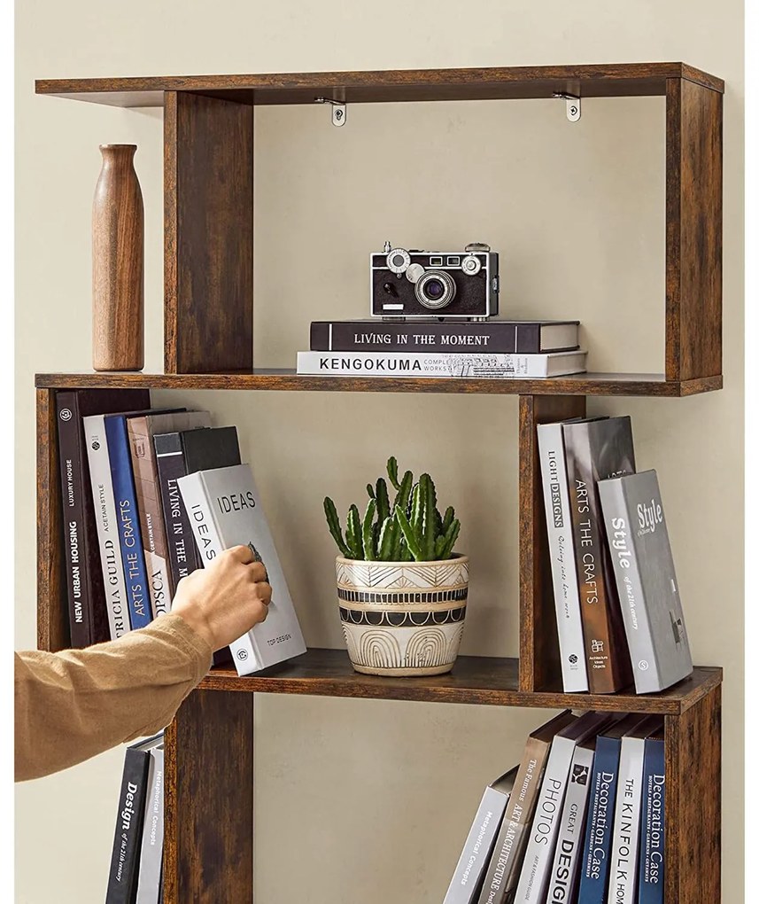 Drevená knižnica VASAGLE LBC61BX