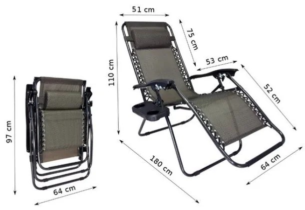 Vekr GARDEN Gravity lehátka RG-362 + Darček Teflónová podložka na grilovanie 2 ks