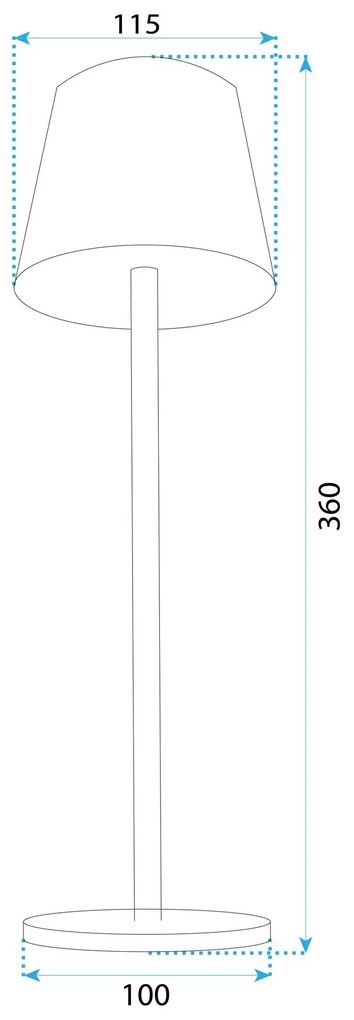 Toolight Toolight, LED nočná lampa, 5W, 500lm, APP1366-T, hnedá, OSW-08329