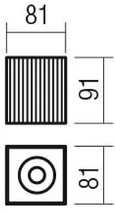 Redo 01-3407 - Bodové svietidlo DELPHI 1xGU10/7W/230V 8,1x8,1 cm biela
