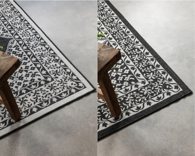 Obojstranný koberec Elle Decoration GEMINI Meekly čierny