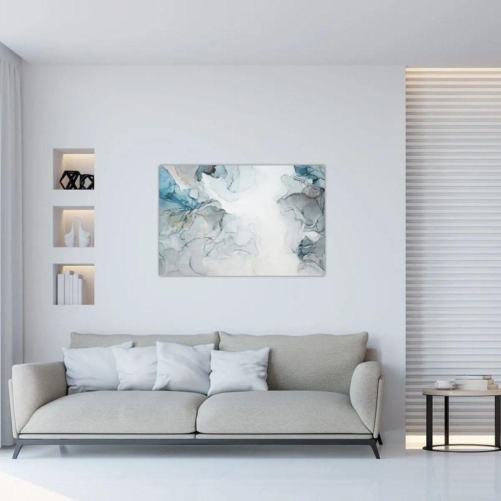 Obraz - Modrý mramor (90x60 cm)
